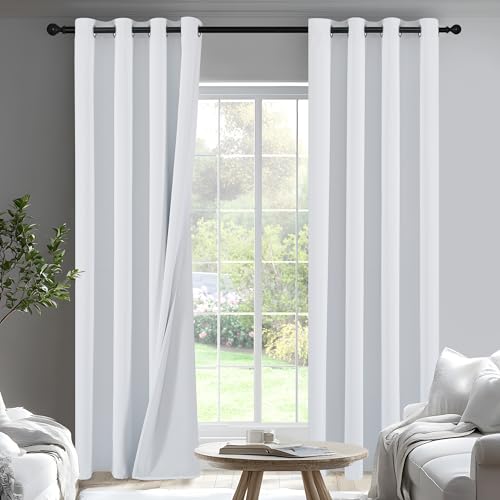 PONY DANCE White Total Blackout Curtains