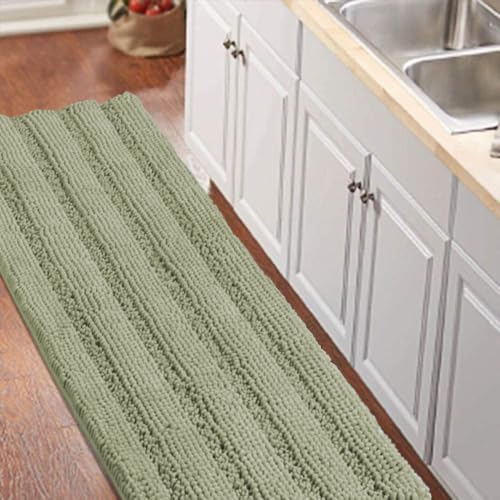 Turquoize Chenille Runner (Eucalyptus)