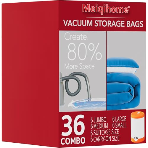 MEIQIHOME 36 Pack Vacuum Bags