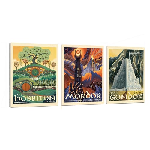 Meksular Middle Earth Landscape Canvas (Top Rated)