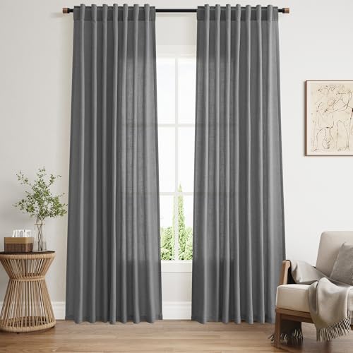 Nanspring Blazer Grey Curtain Linen Blend
