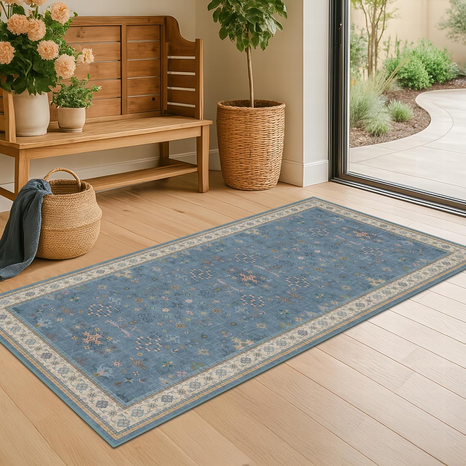 Blue 2x4 Runner Rug (Hazo Haus)