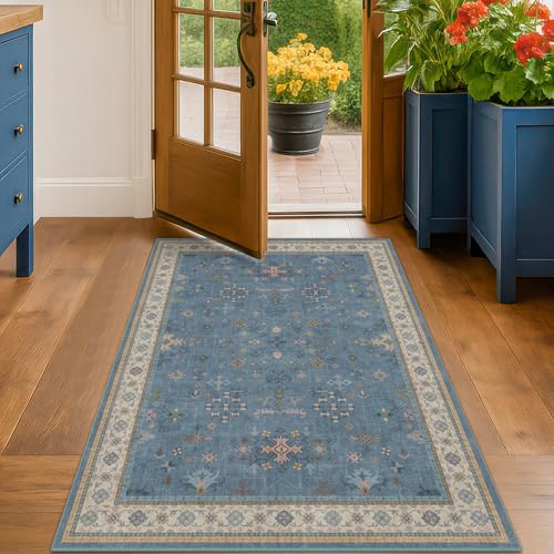 Hazo Haus Washable 3x6 Throw Rug