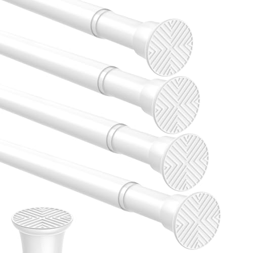 ZipGlo 4-pack White Tension Rods