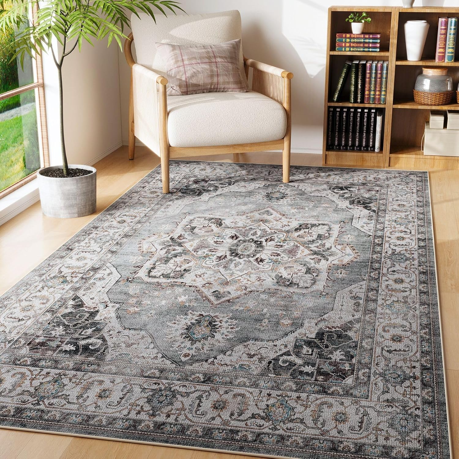 Rugcomf Vintage Medallion 4'x6' Rug