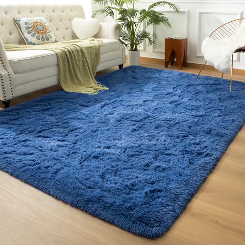 Andecor Soft Fluffy 7 x 10 (Light Navy)